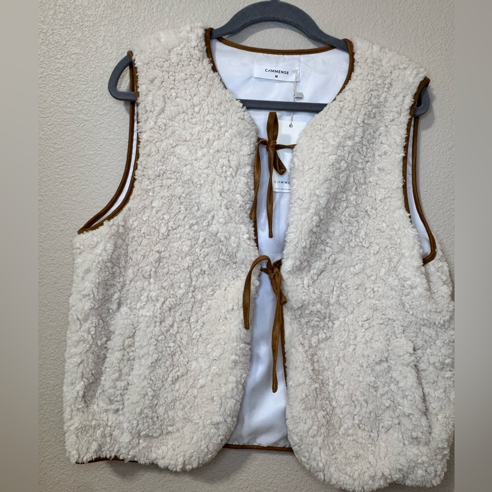 Commense Sherpa Teddy Vest – New With Tags - Picture 2 of 14